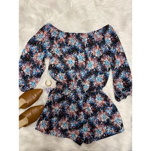 Off the Shoulder Romper Design Lab Medium